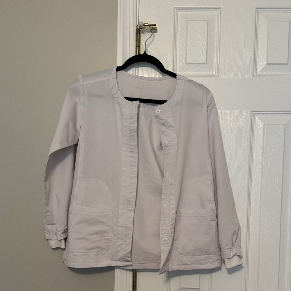 White Scrub Jacket - Size XS